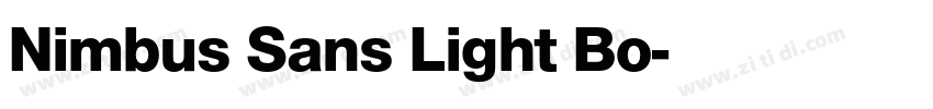 Nimbus Sans Light Bo字体转换